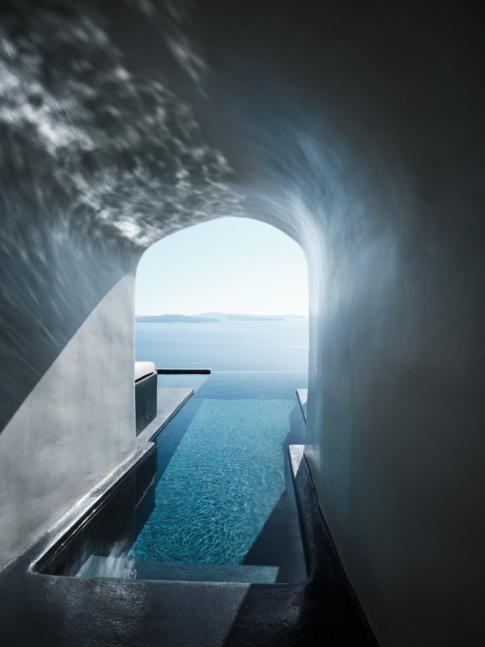 Grand Villa with Outdoor Private Pool & Caldera View
