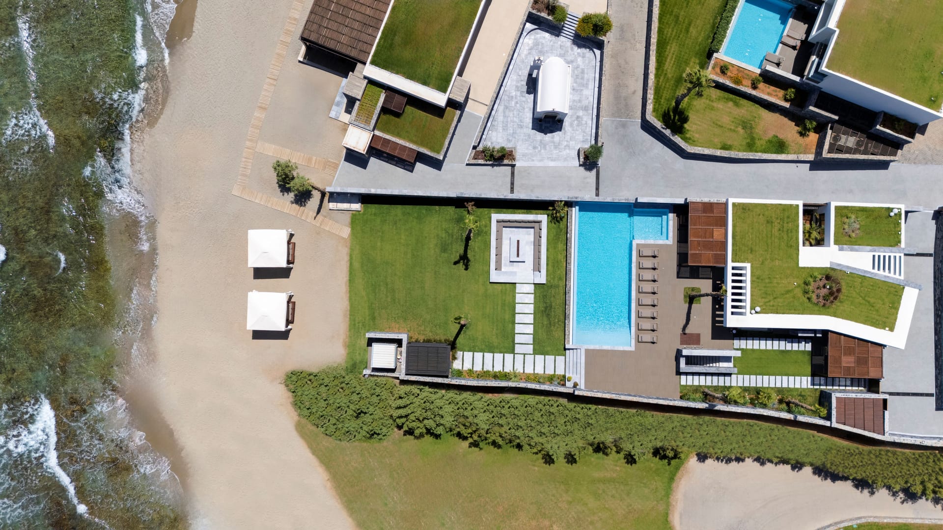 Infinity Wellness Seafront Villa 3 Bedrooms on 2 Floors with Private Pool Sweet Sauna Wellness room Gym Outdoor Whirlpool & Sauna