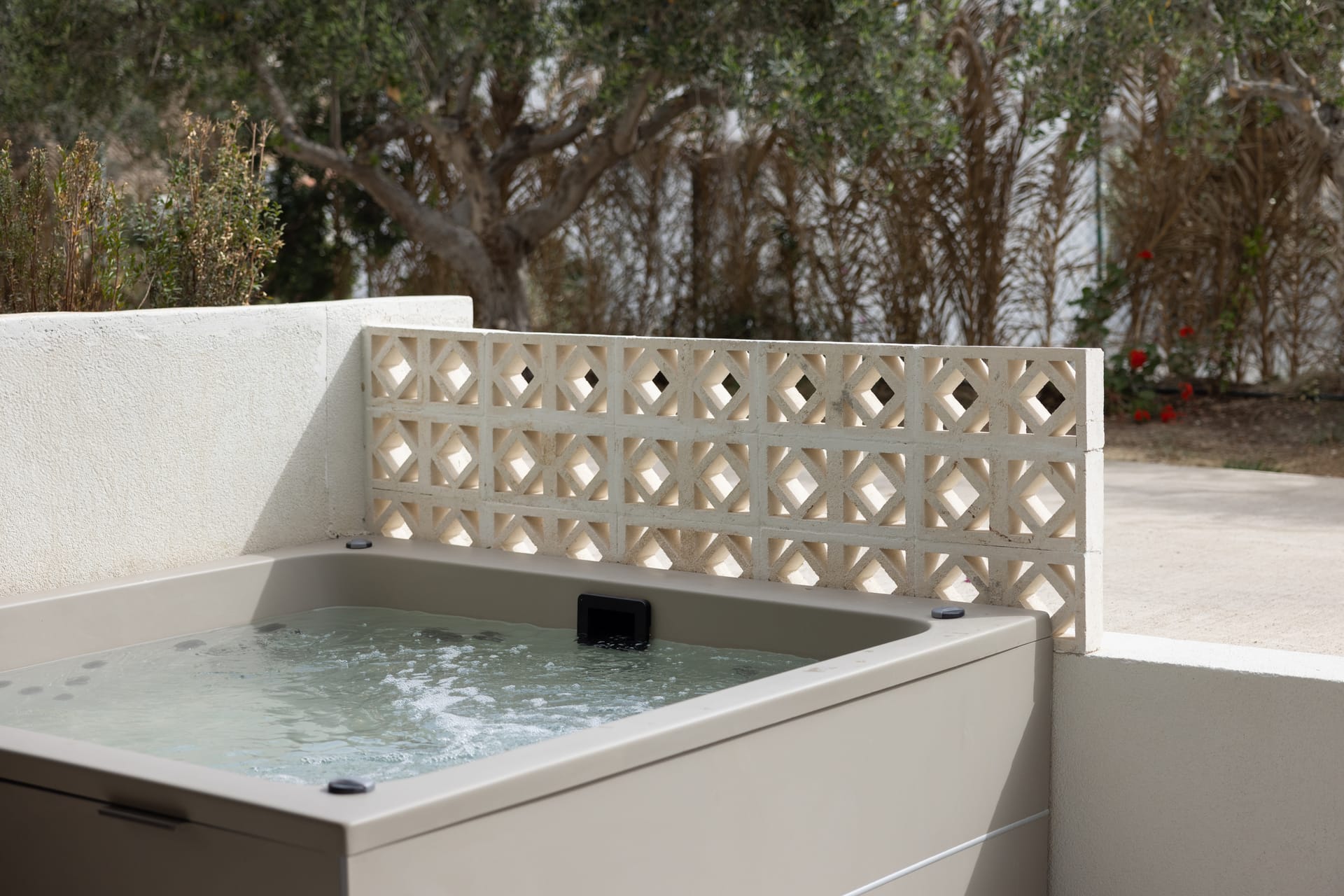 Junior Suite with Open Air Hot Tub and Garden View