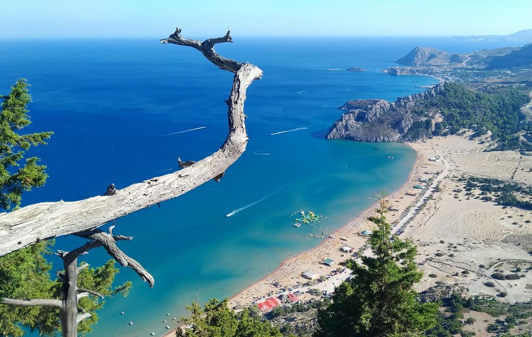 Tsambika Beach, Rhodes, Greece