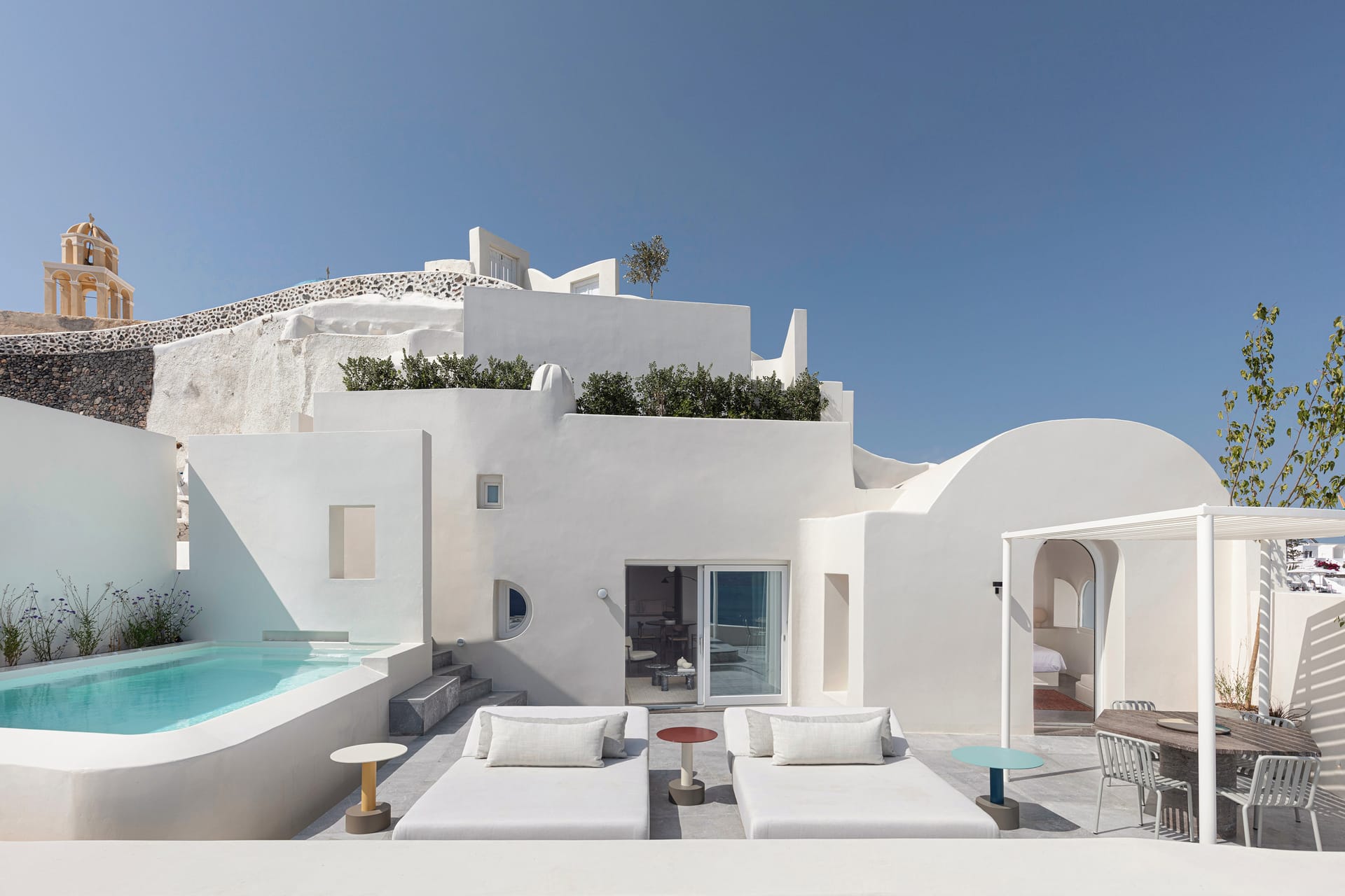 Two Bedroom Pool Villa with Caldera Sea View