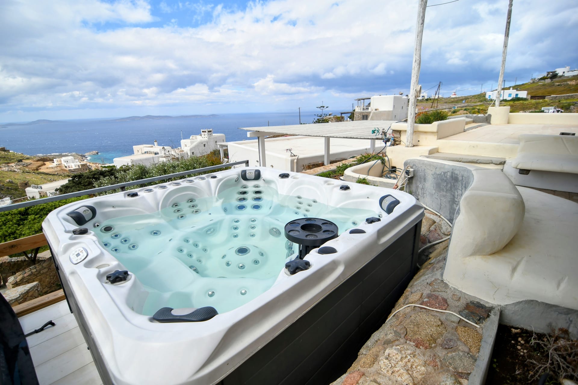 Villa Eleni with Jacuzzi | Sea – Sunset View for 2-8