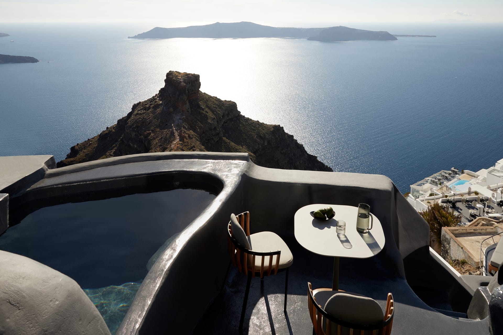 Caldera Room Sunset View with Heated Plunge Pool