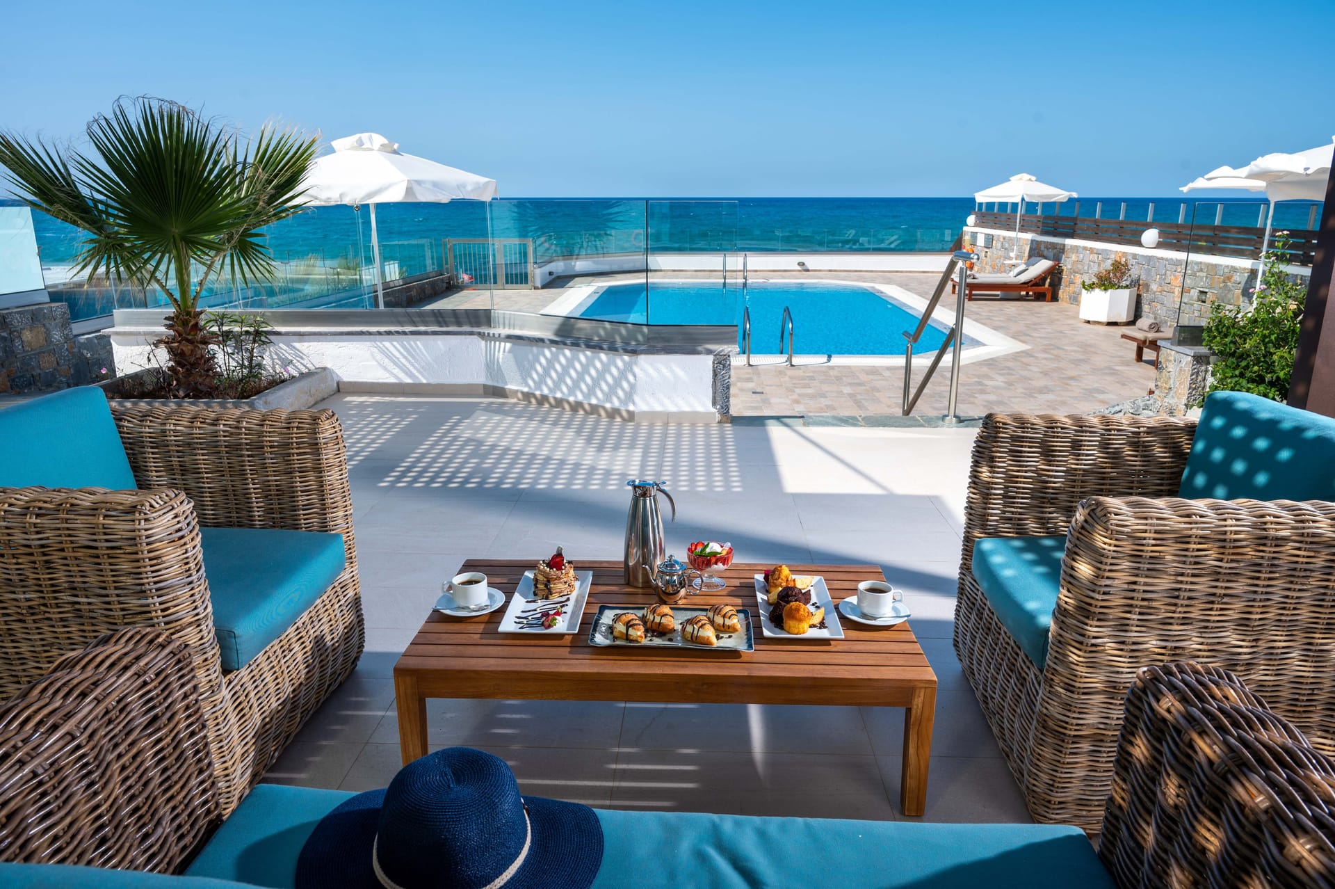 Dream Villa Athena-2 bedrooms Beach Front with private pool