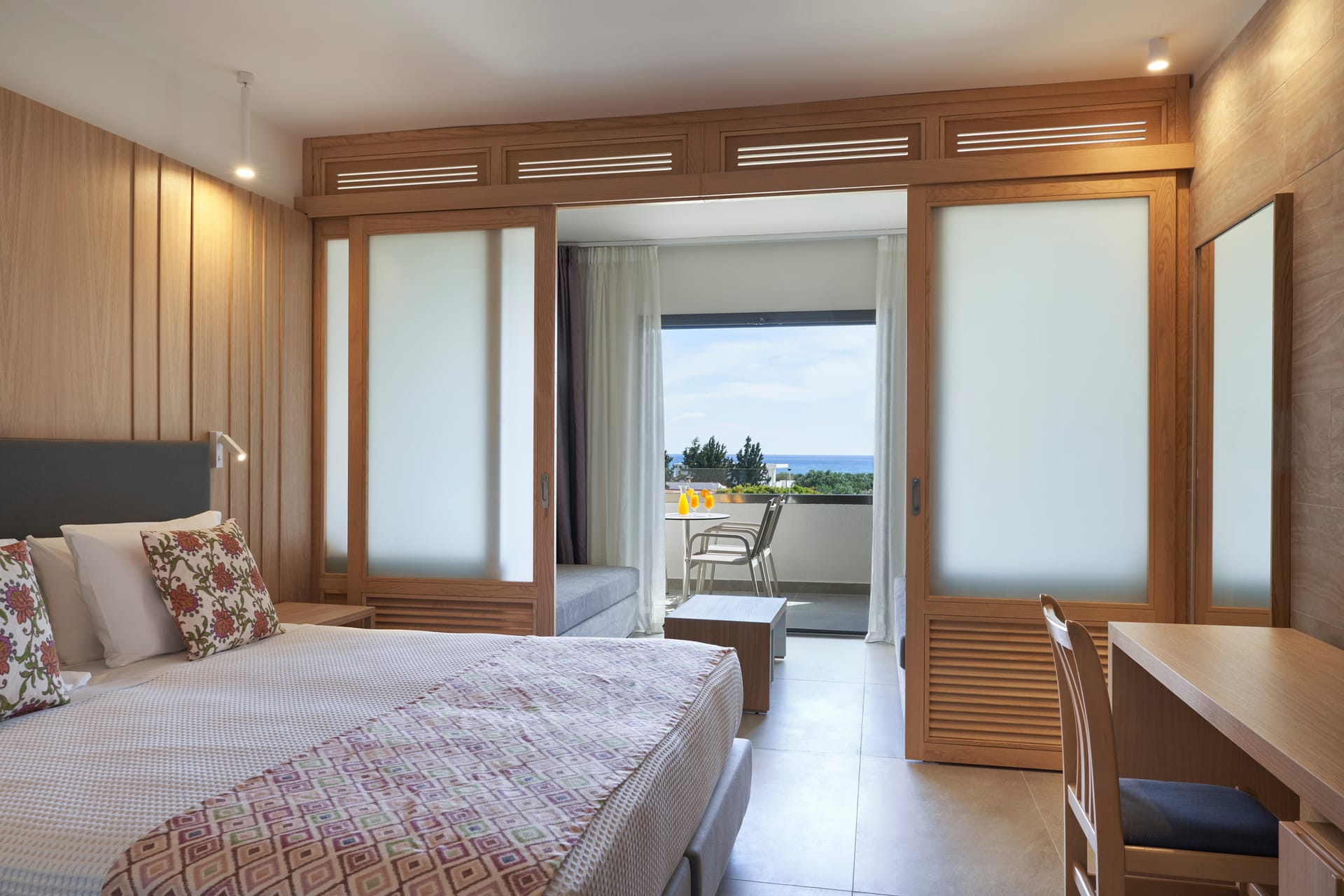 Family Room Sliding Door Sea View