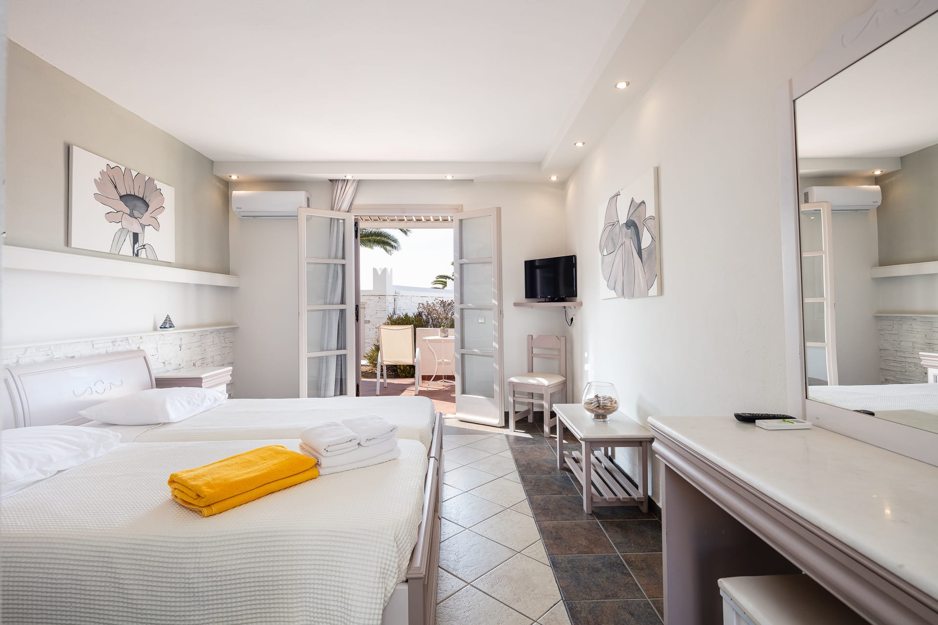 Aegean Room with Terrace & Garden View