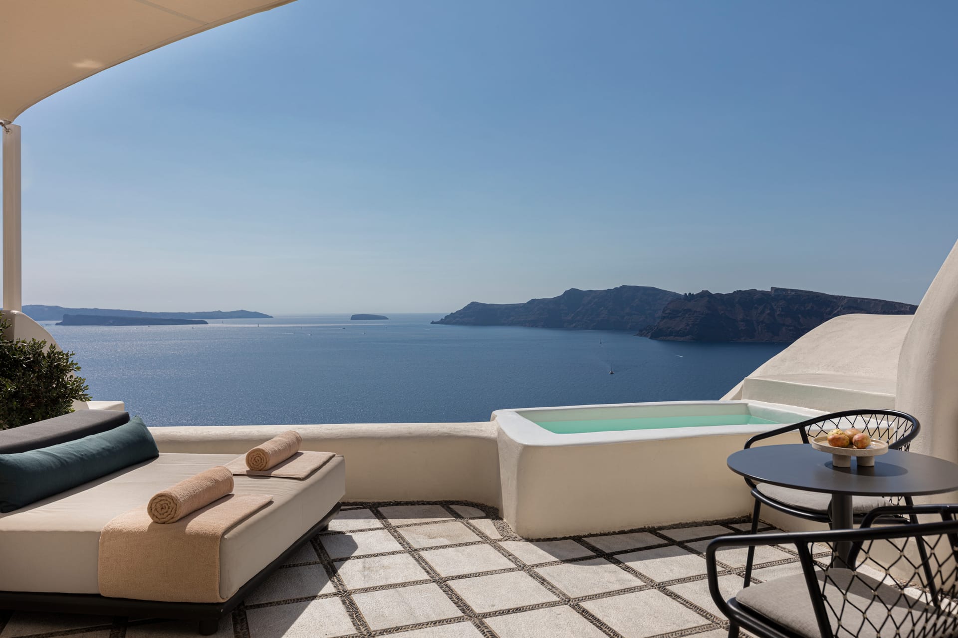 Honeymoon Suite Plunge Pool Caldera Sea View