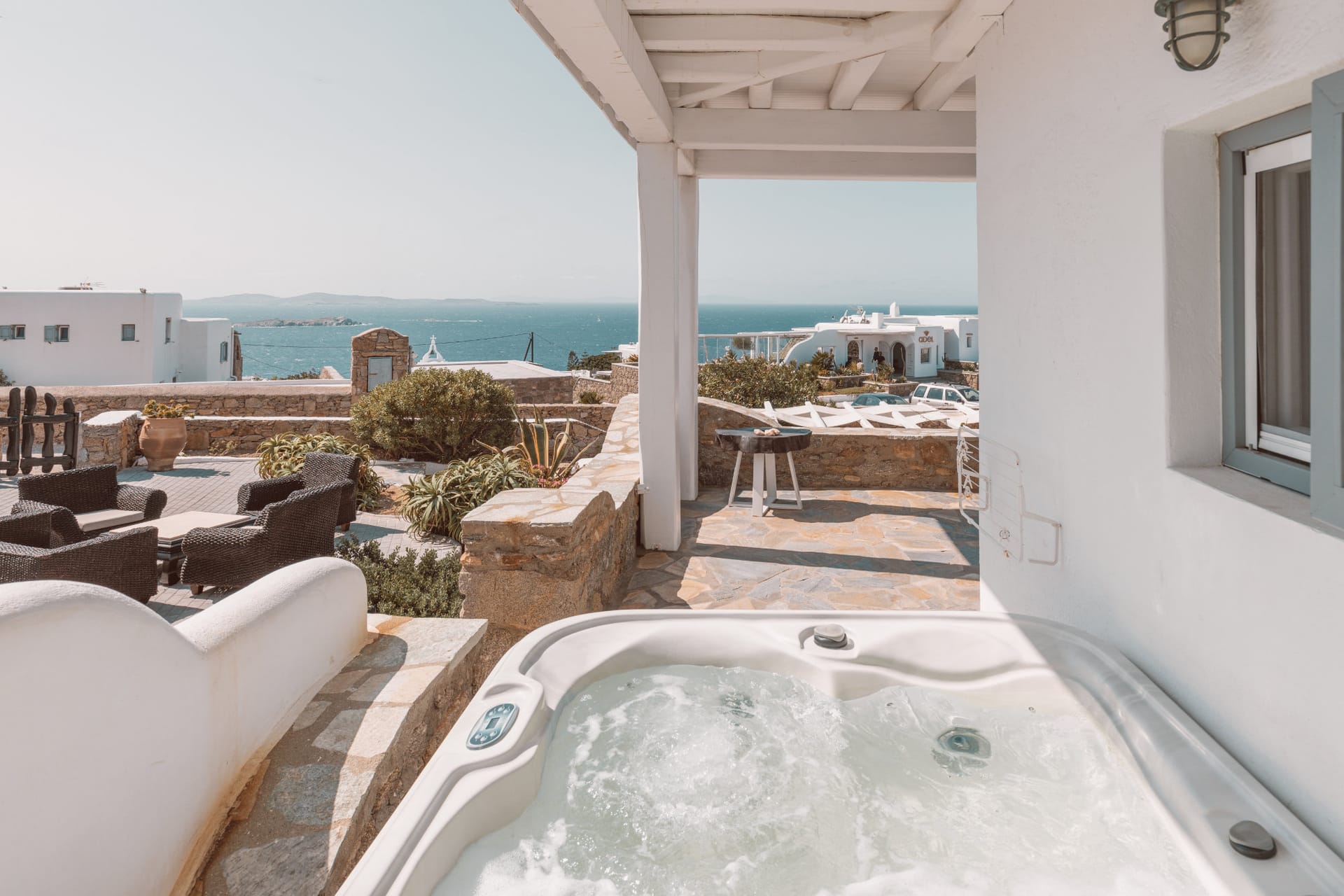 Superior Suite with Outdoor Hot Tub and Panoramic Sea View