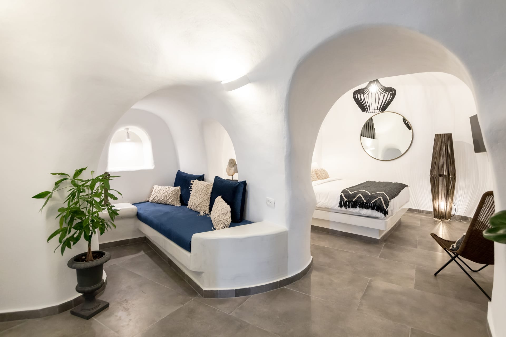 Junior Cave Suite with Caldera Views & Indoor Plunge Pool