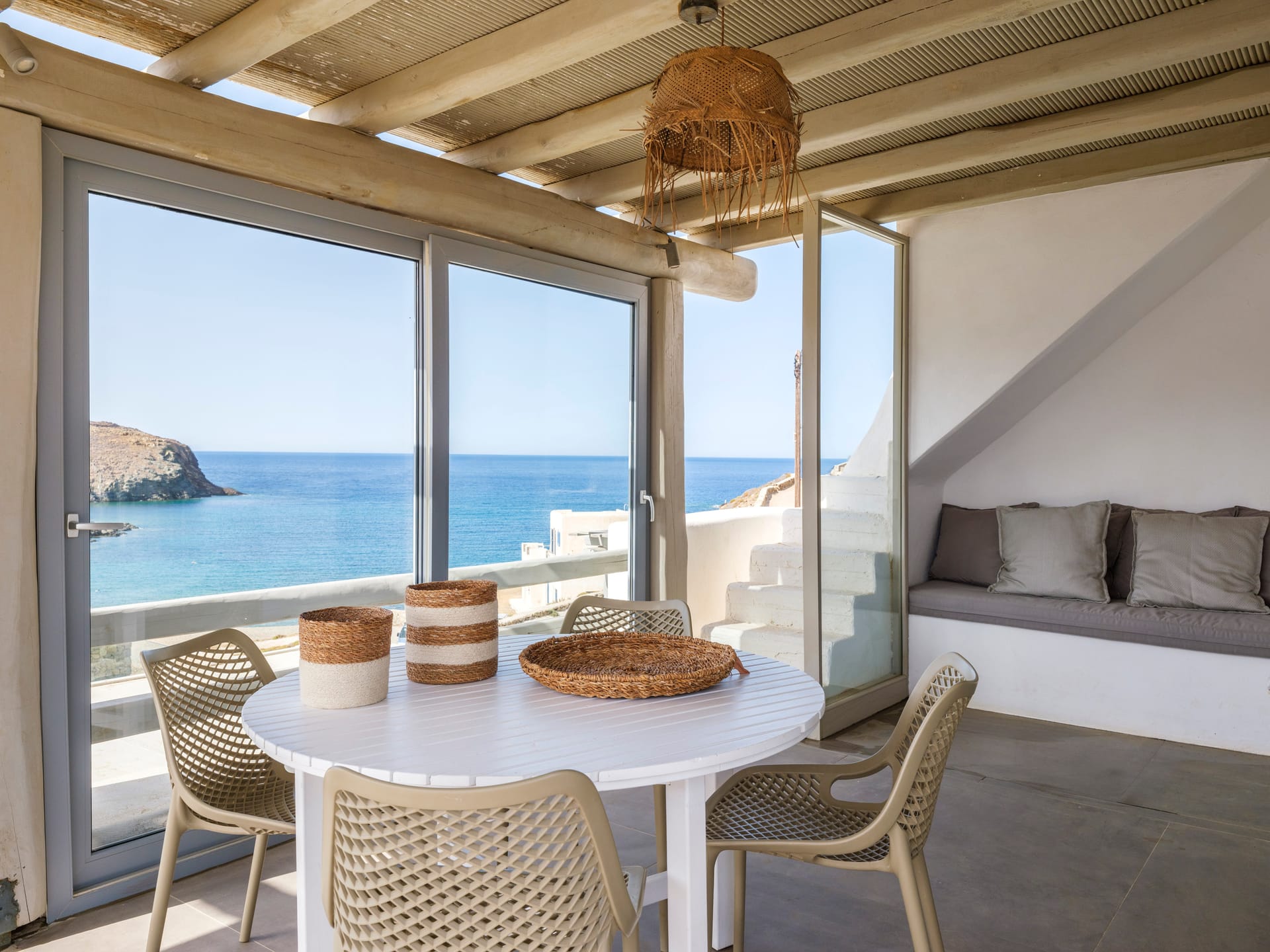 Poseidon Sea View Maisonette with Private Jacuzzi – 2BDR – Merchia beach