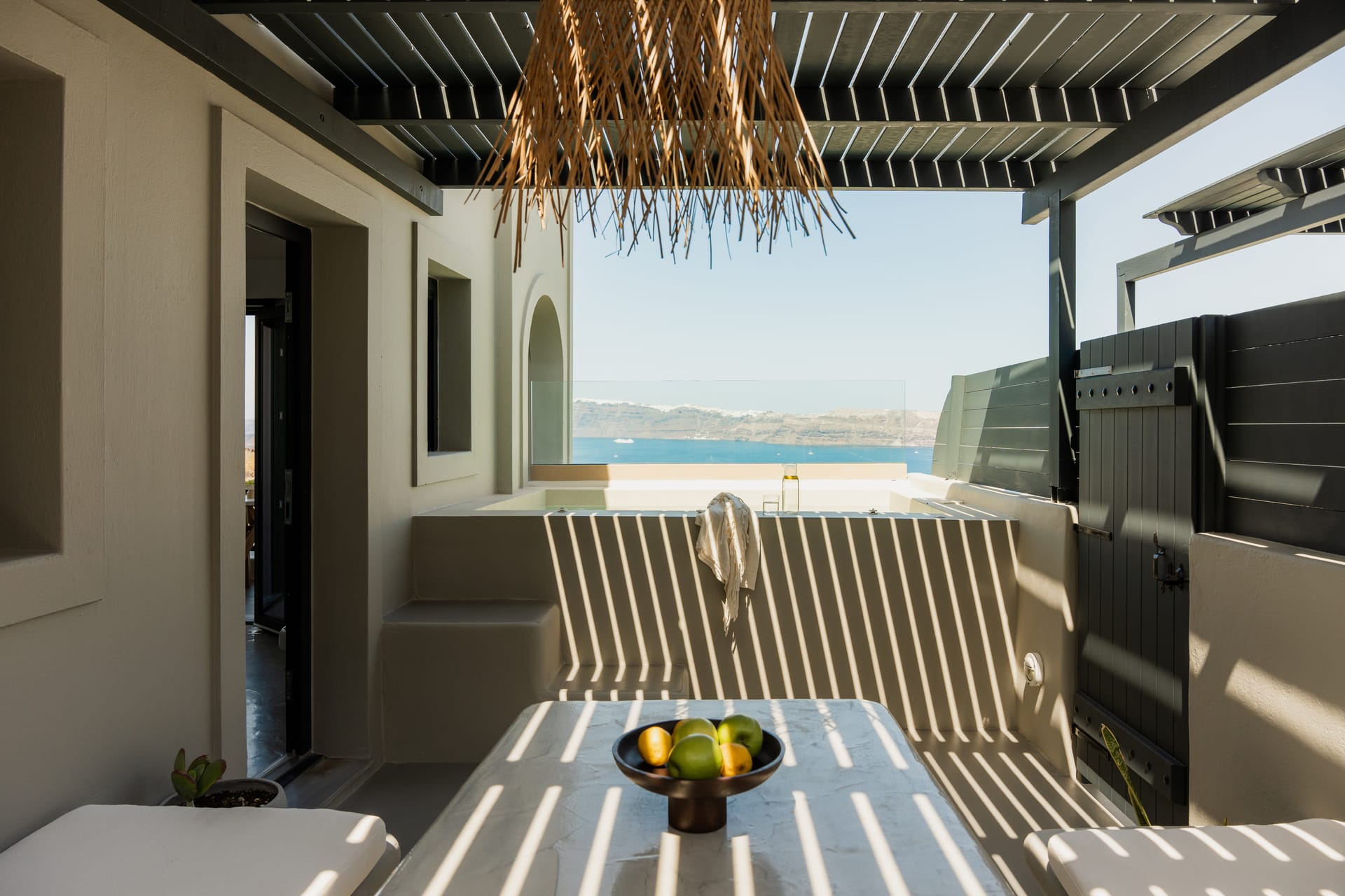 Executive Suite with Private Heated Plunge Pool and Caldera View