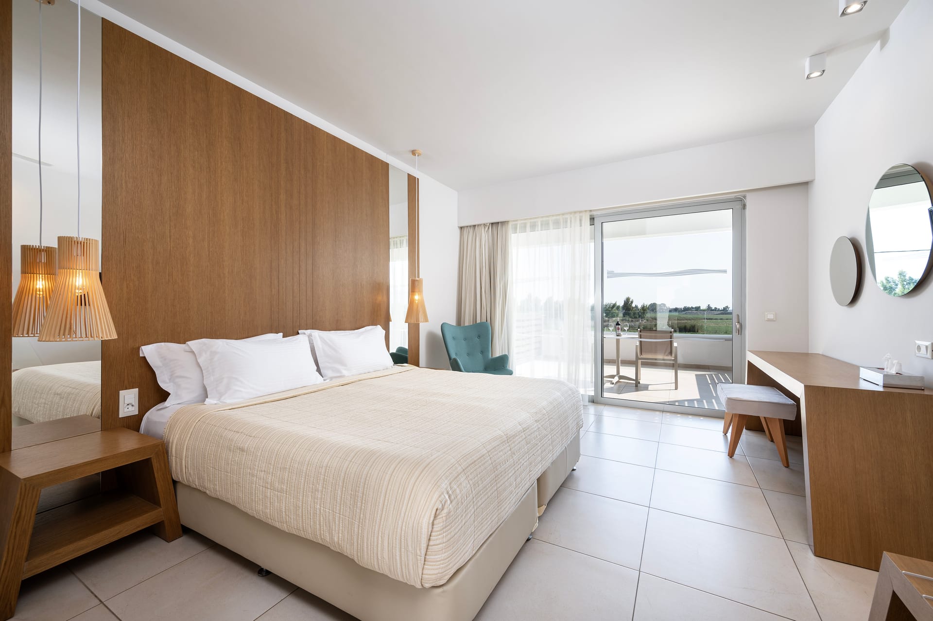 Twin Annex with Balcony & Pool View