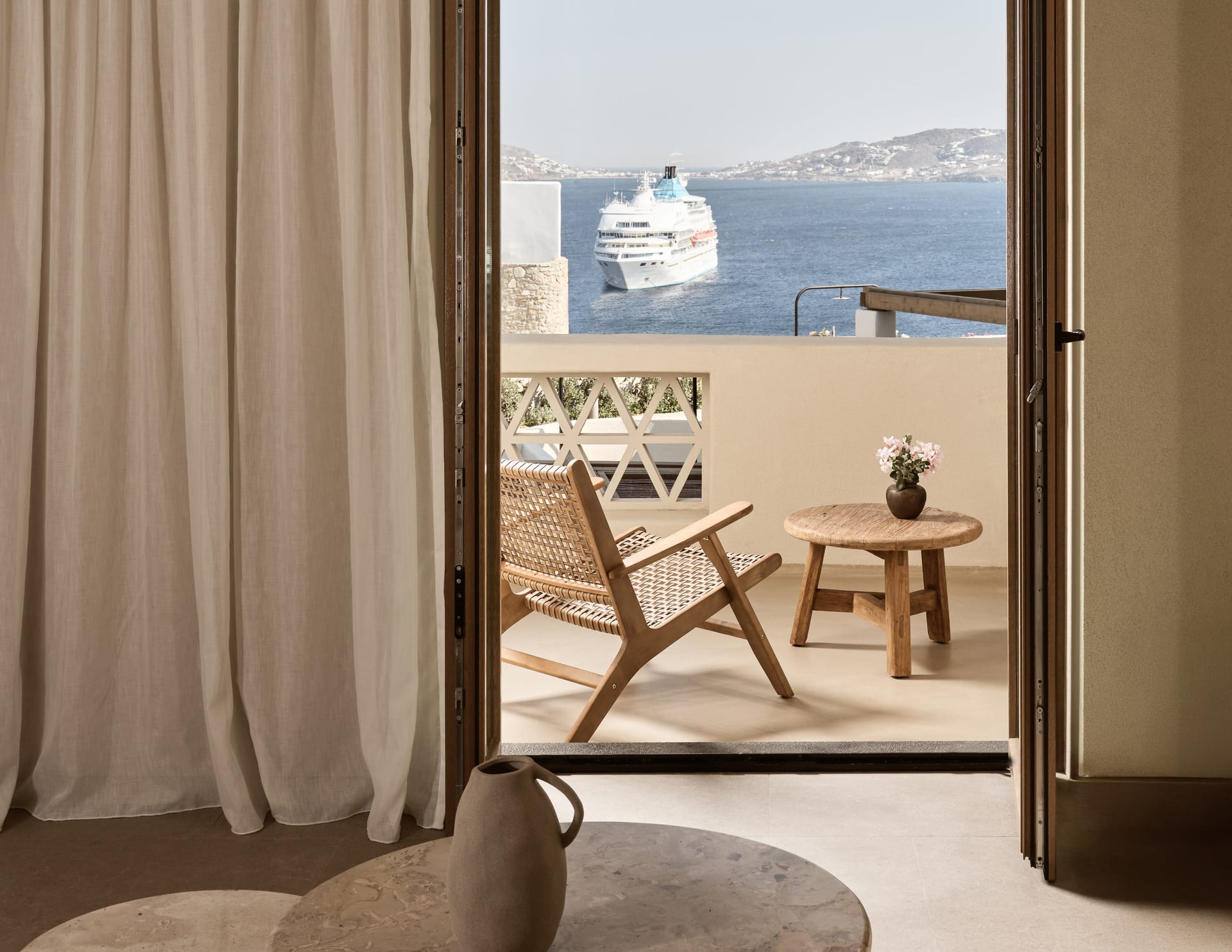 Aegean Room Sea View with Private Hot Tub