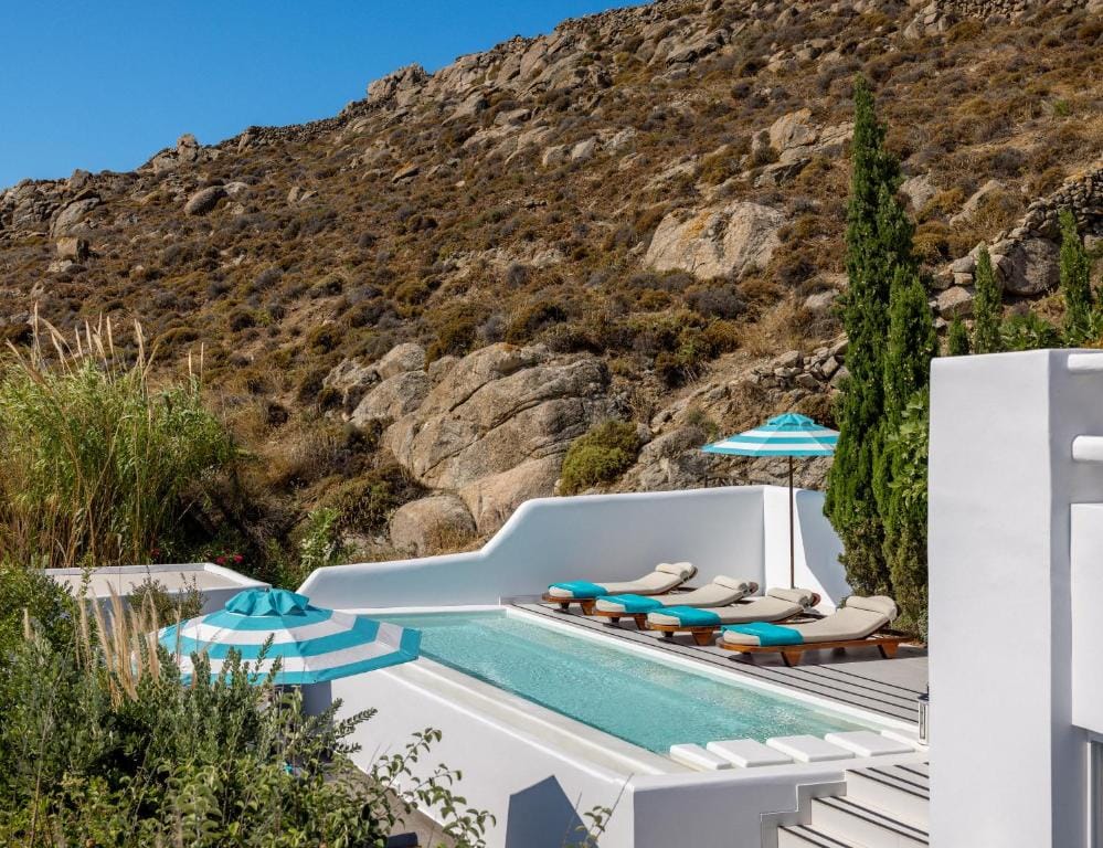 Psarou Villa 4 Bedrooms with Sea View Private Pool