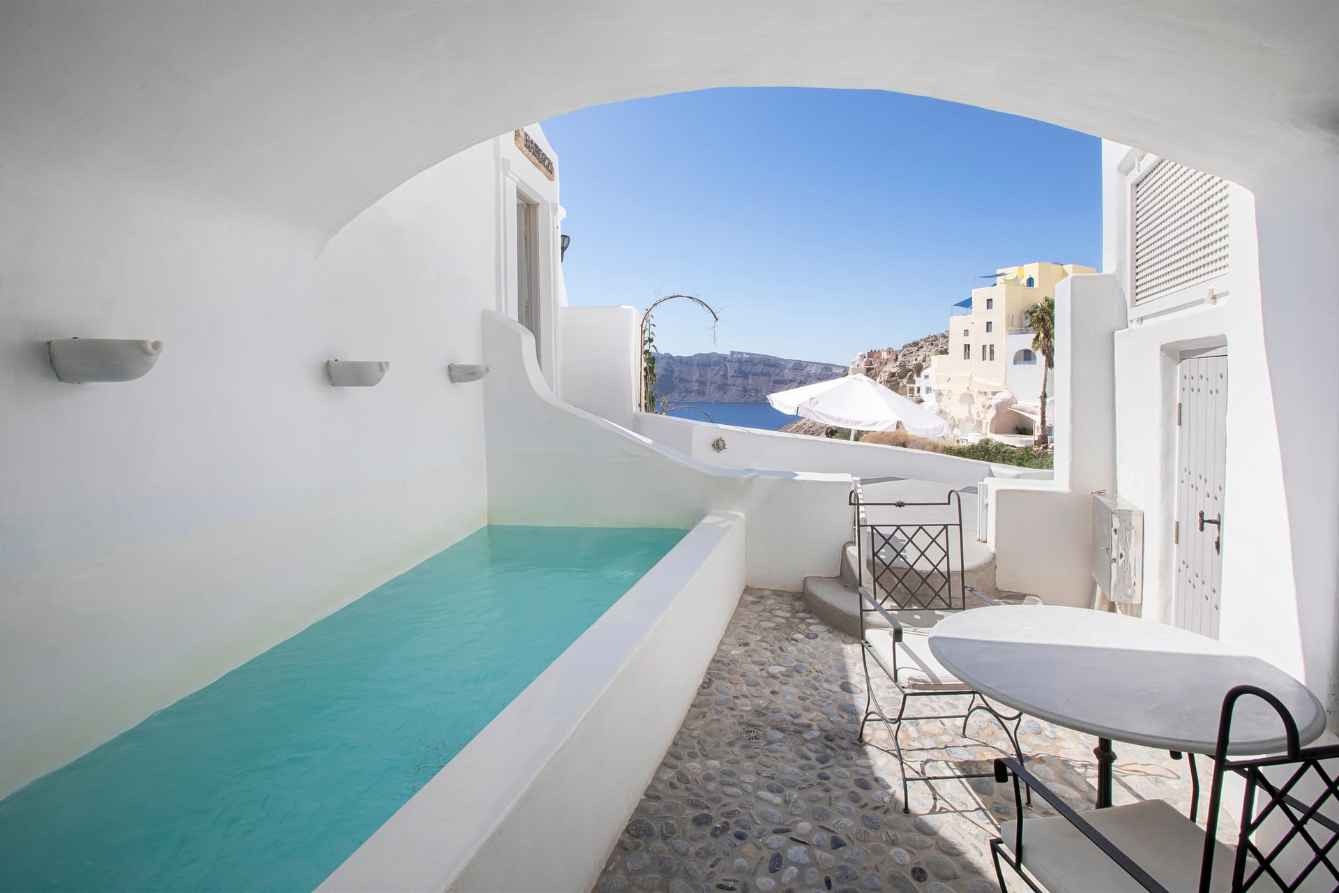 Two-Bedroom Private Pool Residence with Partial Caldera View