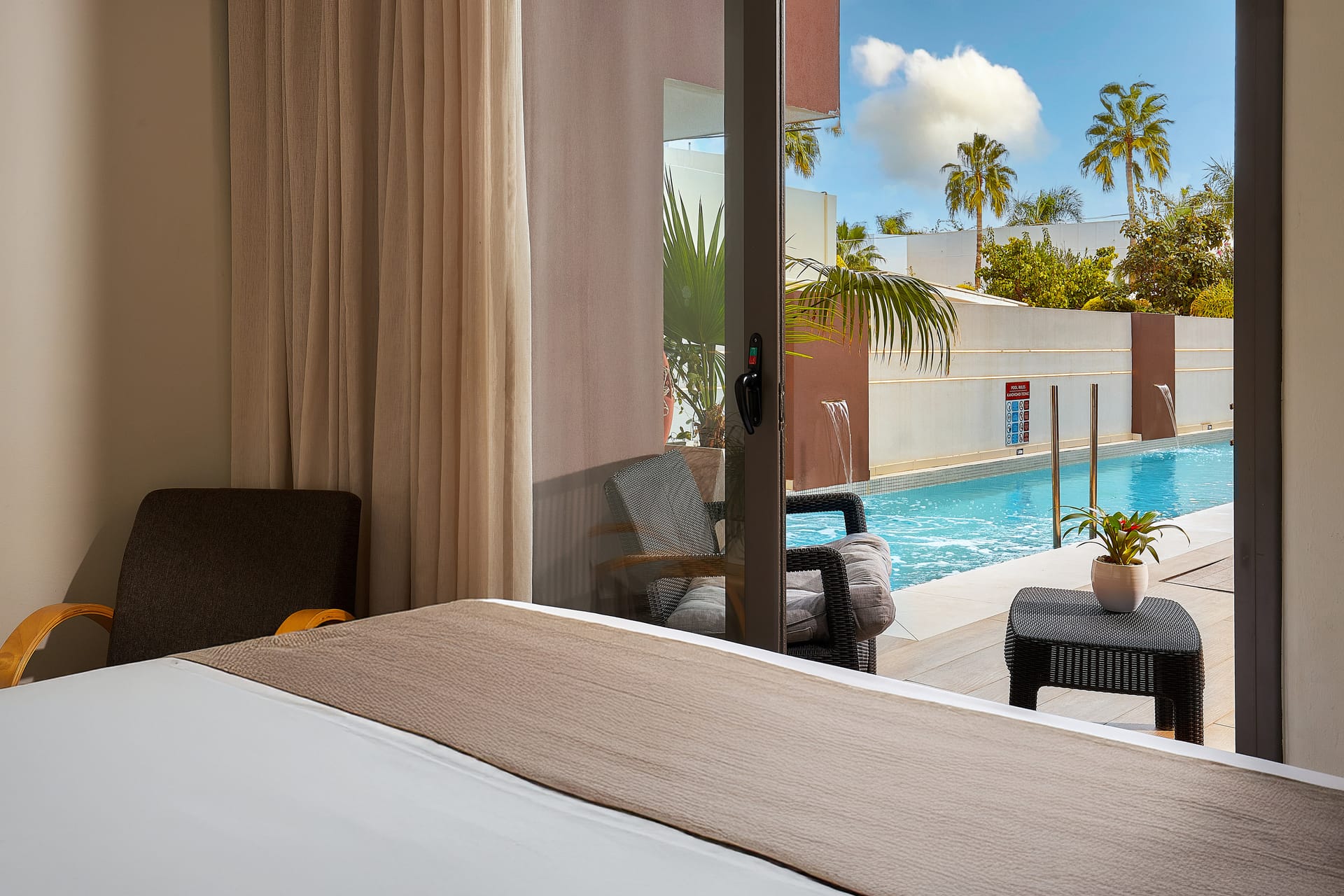 Two Bedroom Apartment Sharing Pool