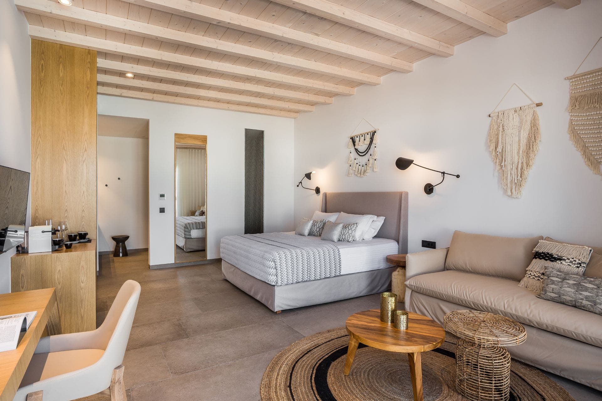 Studio Suite with Terrace Pool View and Side Sea View
