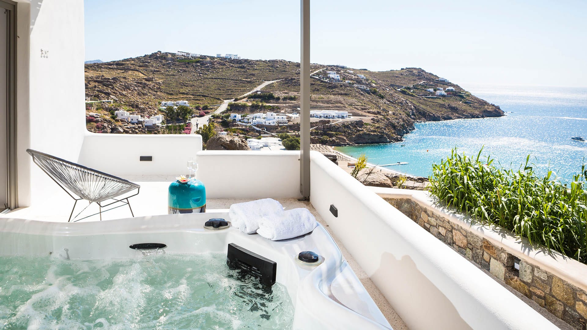 Aegean Honeymoon Sea View Suite Jetted Tub