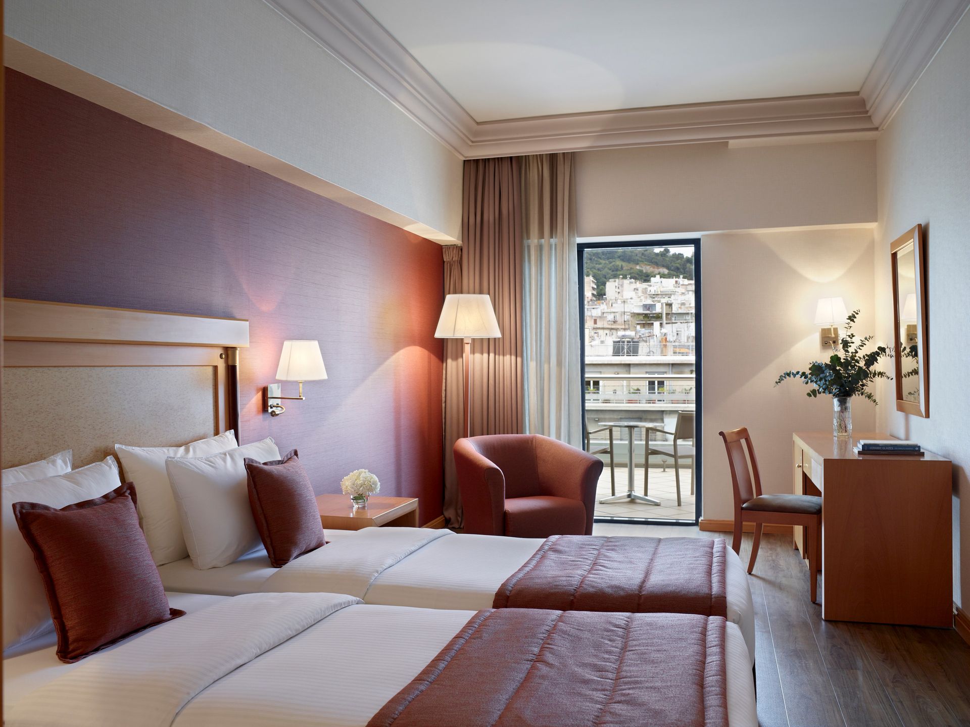Executive Room on 7th floor with view to Lycabettus Hill