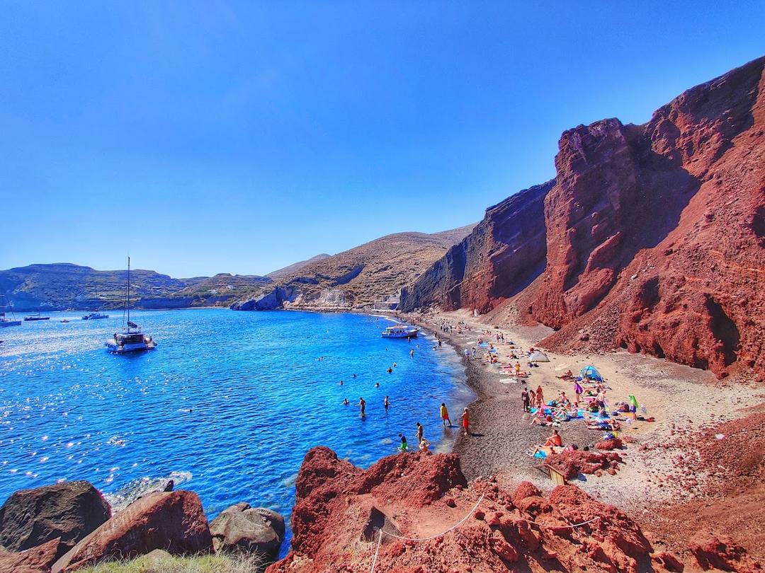 Red Beach, Akrotiri, Santorini, Greece