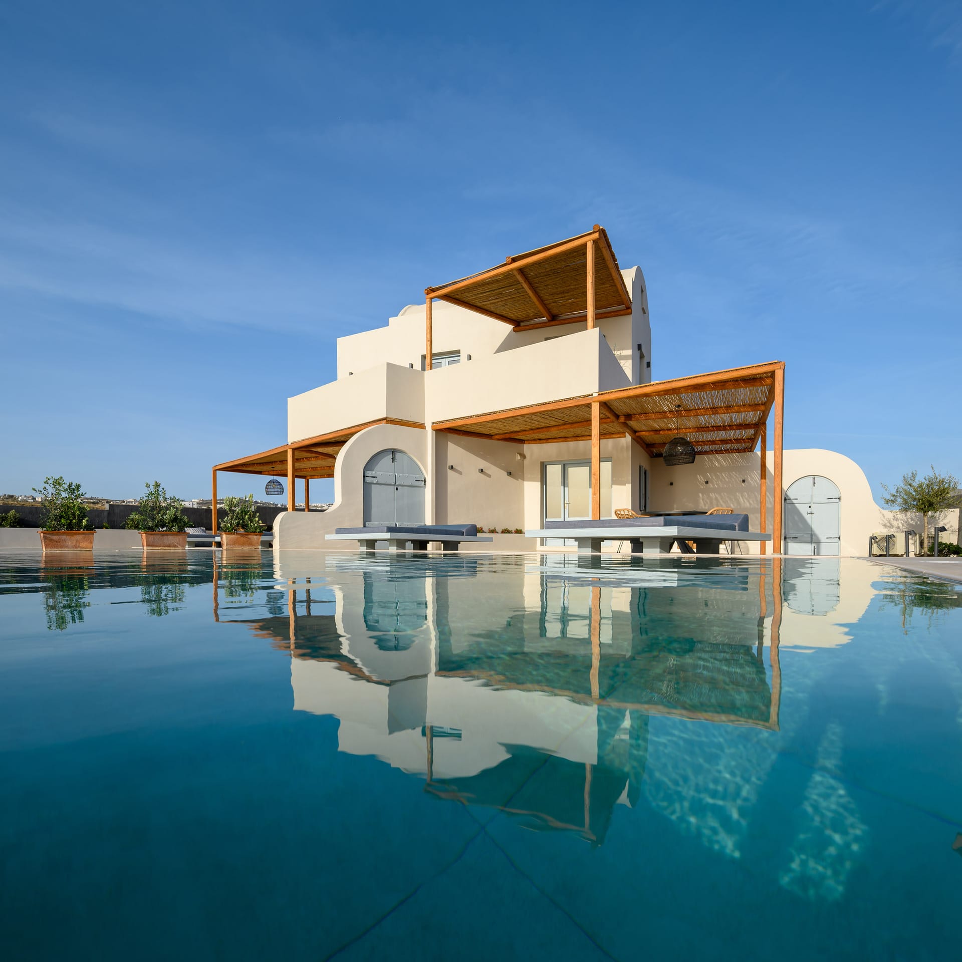 Villas with private heated pool and Caldera view
