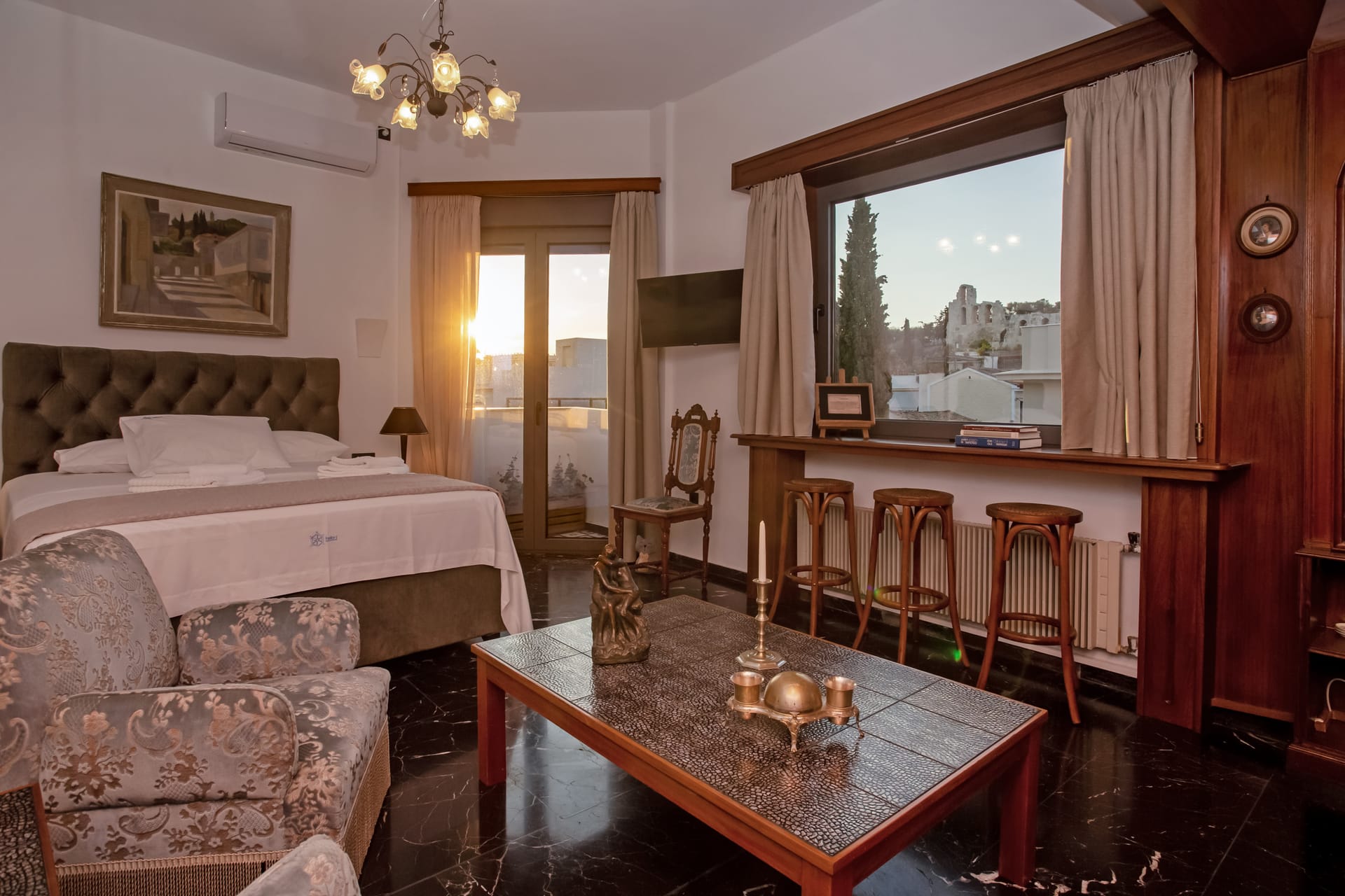 1 Bedroom | Terpsichore Apartment with Acropolis view roof top | Herodion Theater