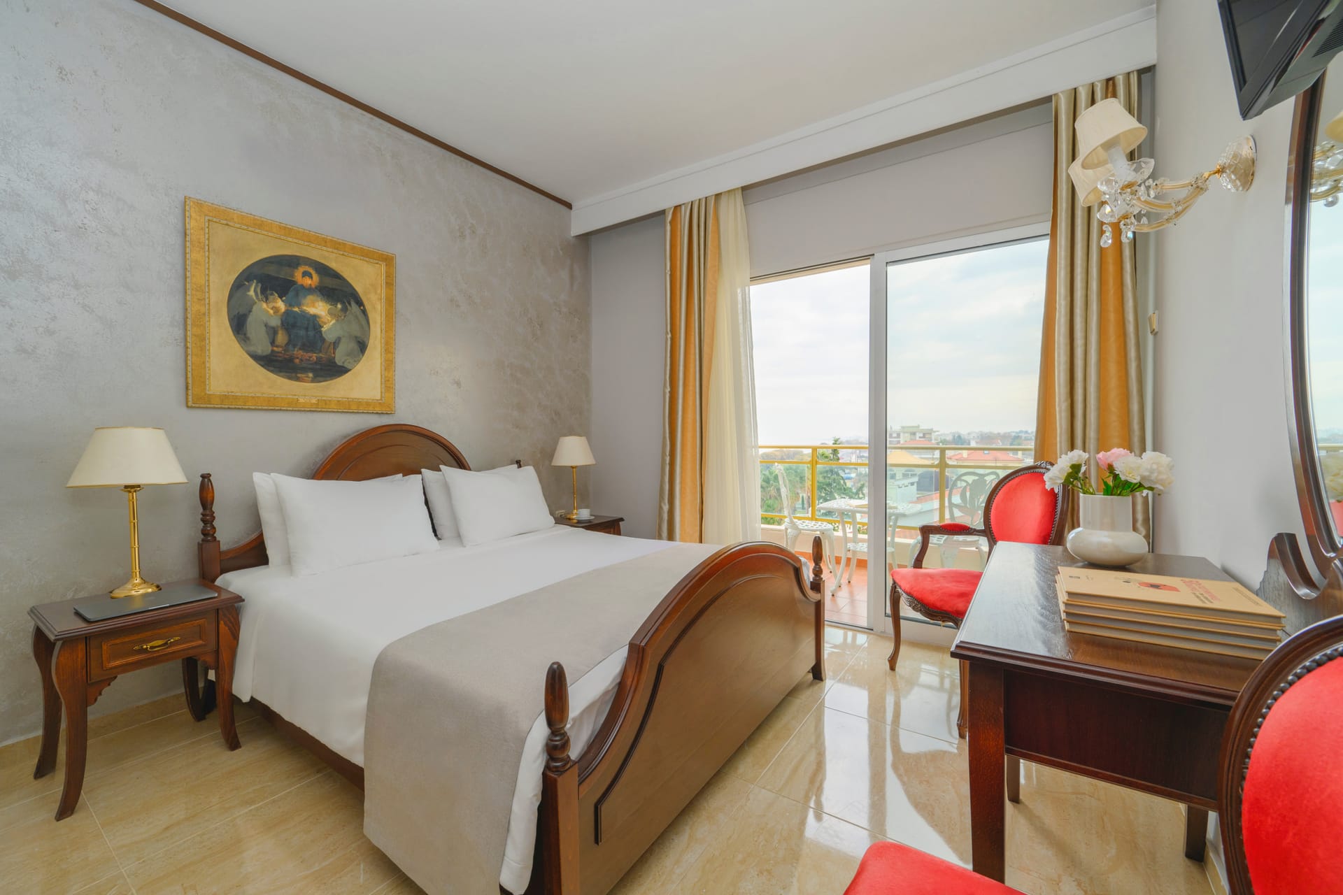 Standard Double Room with Side Sea View
