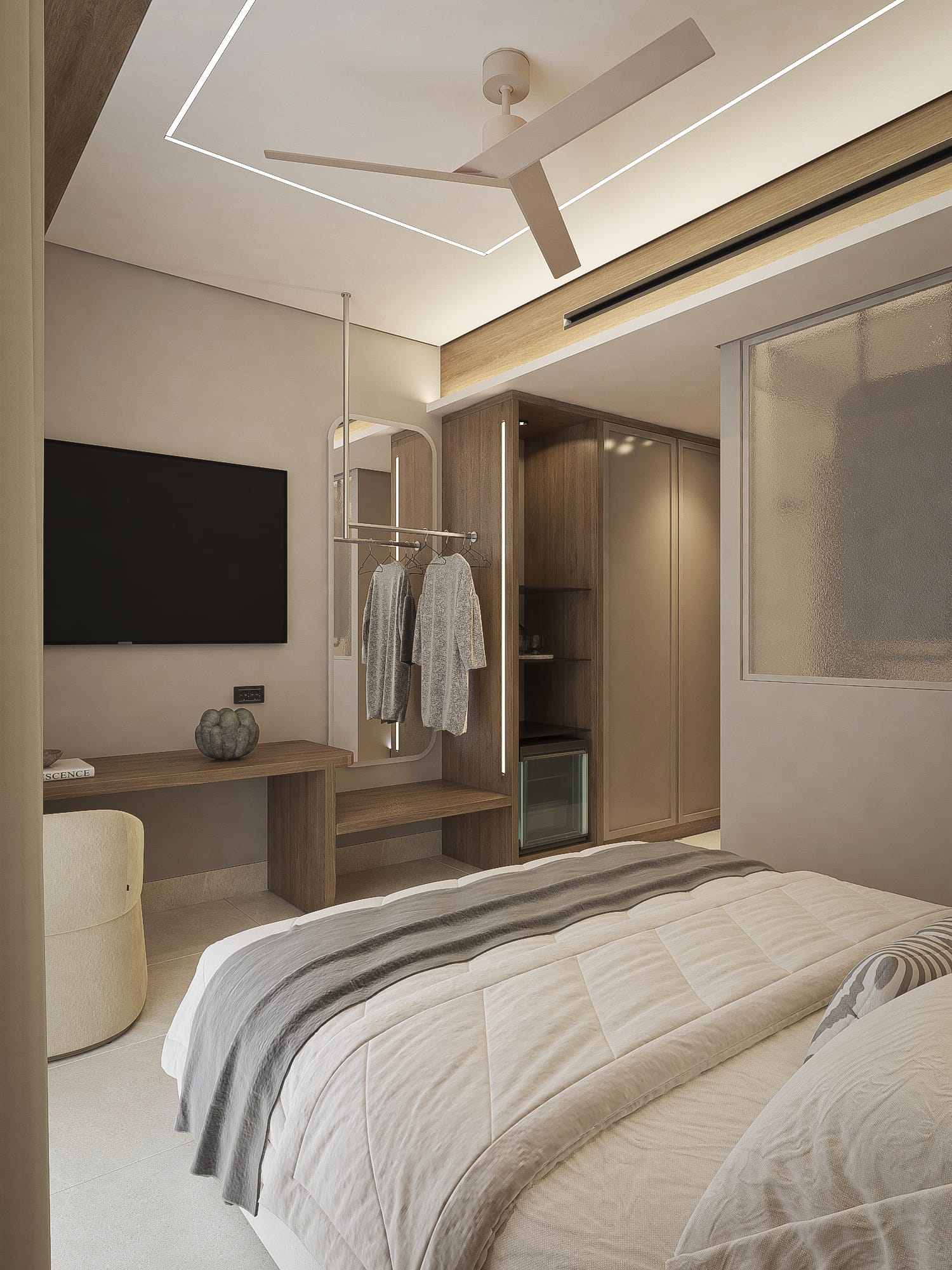 Double Room with Balcony with Pool View