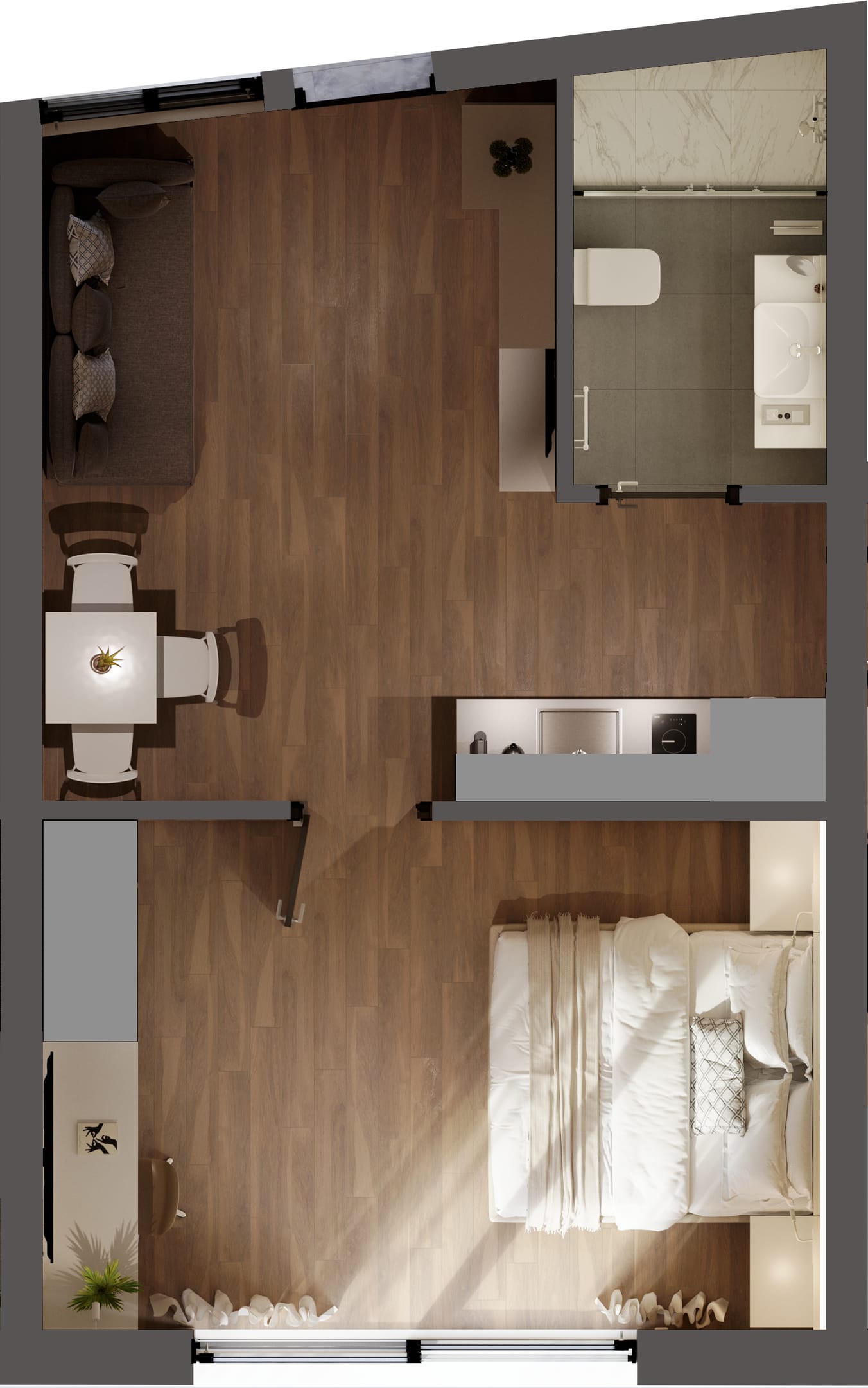 One Bedroom Superior Apartment with Balcony