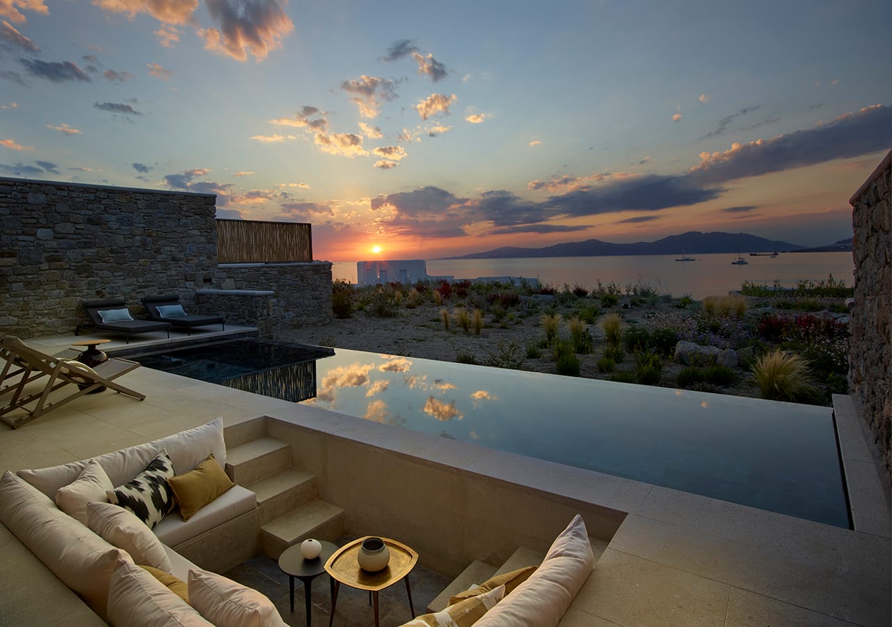 1 Bedroom | Lilac Villa with Private Heated Pool | Mykonos Town – Megali Ammos