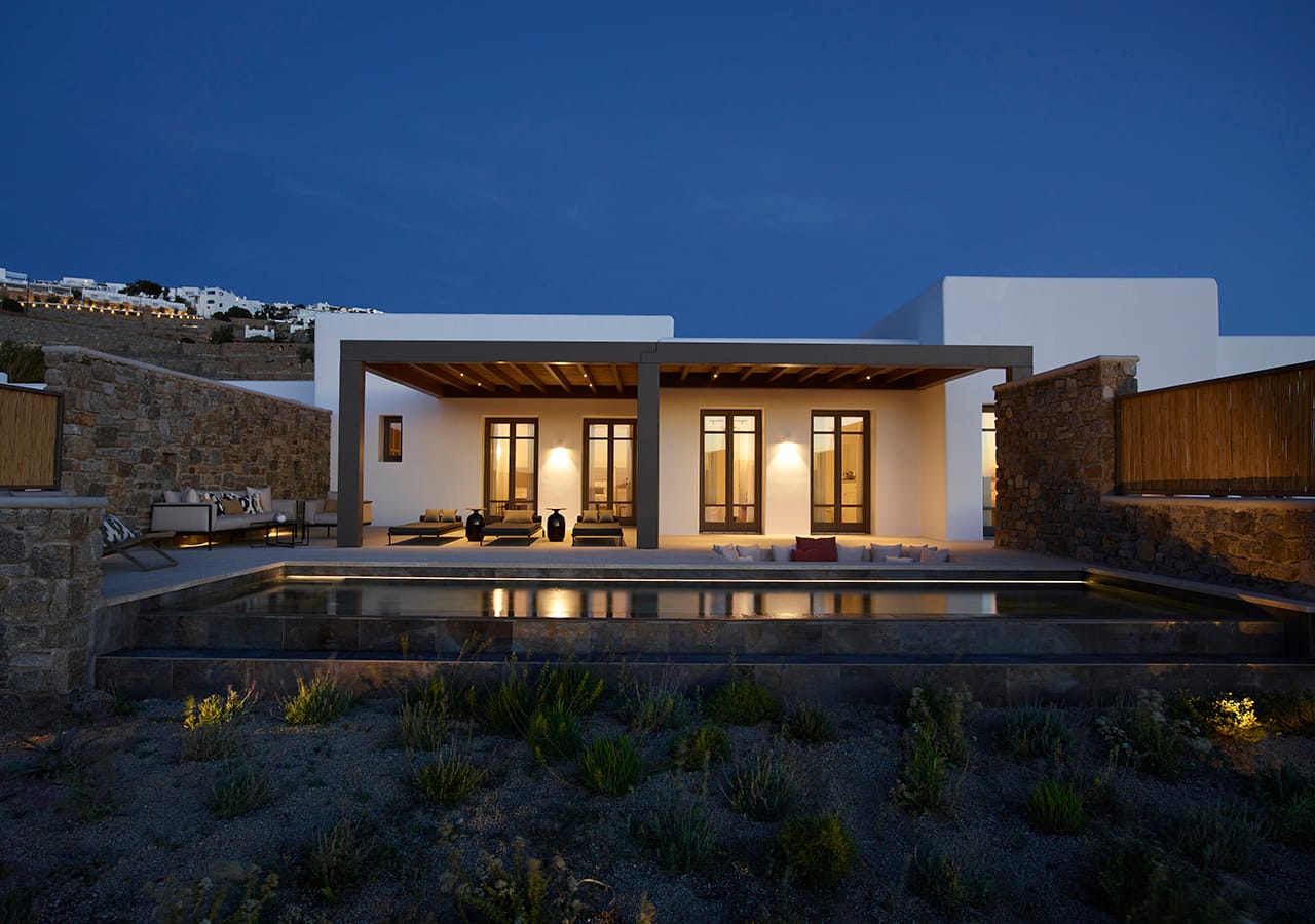 2 Bedroom | Freesia Villa with Private Heated Pool | Mykonos Town – Megali Ammos